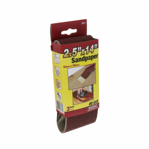 80-GRIT SANDING BELTS